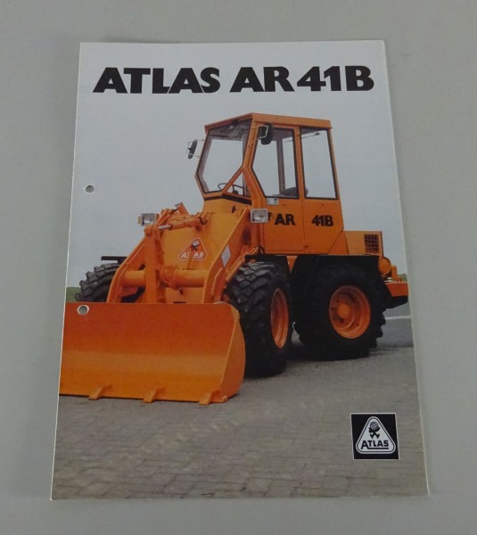 Prospekt / Broschüre Atlas Radlader AR 41B Stand 02/1986