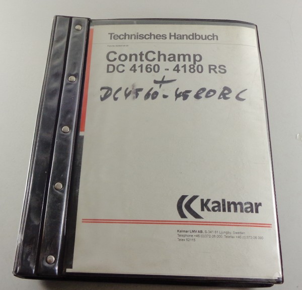 Betriebsanleitung Kalmar LMV Gabelstapler ContChamp DC 4560-4580RC / 4160-4180RS