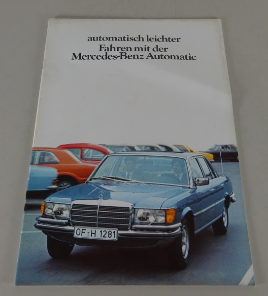 Prospekt Mercedes-Benz Automatikgetriebe in W123 / W116 / R107 Stand 07/1977
