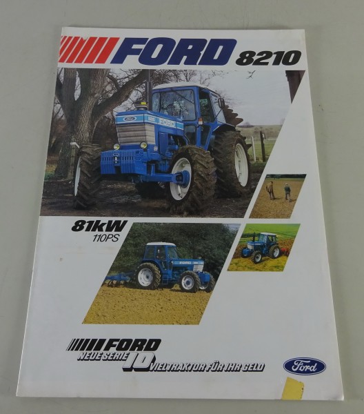 Prospekt / Broschüre Ford Traktor 8210 - 110 PS Serie 10 Stand 1982