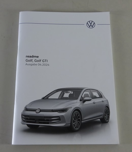 Kurzanleitung / Handbuch / readme VW Golf 8/VIII + GTI Stand 04/2024