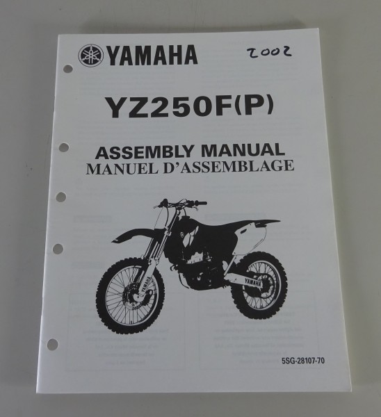 Montageanleitung / Manuel d´Assemblage Yamaha YZ 250 F (P) von 2002