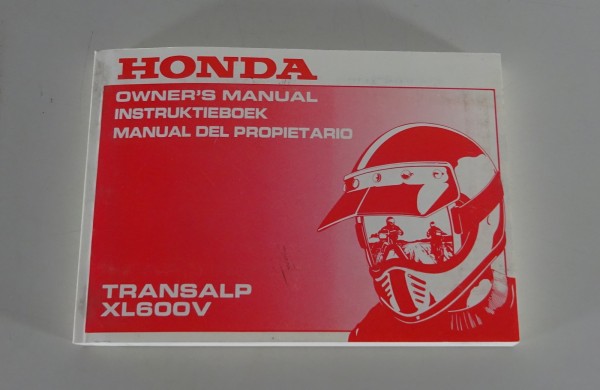 Owner´s Manual / Manual del Propietario Honda Transalp XL 600 V from 1991