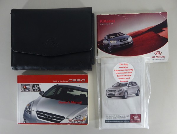 Owner's Manual / handbook + Wallet Kia cee´d from 2007