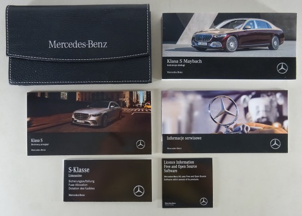 Folder z instrukcja obslugi Mercedes Benz Klasa S Maybach W 223 od 01/2021 r.