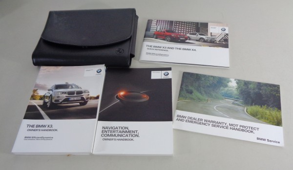 Owner's Manual + Wallet BMW 3-Series X3 F25 sDrive / xDrive 20i-35d from 2014