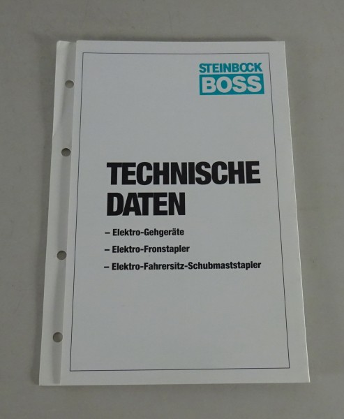 Technisches Datenblatt Steinbock Boss Elektro,-Gehgeräte-Frontstpaler-Fahrersitz