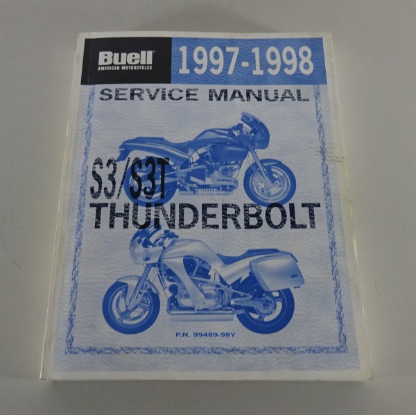 Workshop manual Buell S3 / S3T Thunderbolt models 1997-1998 from 09/1997