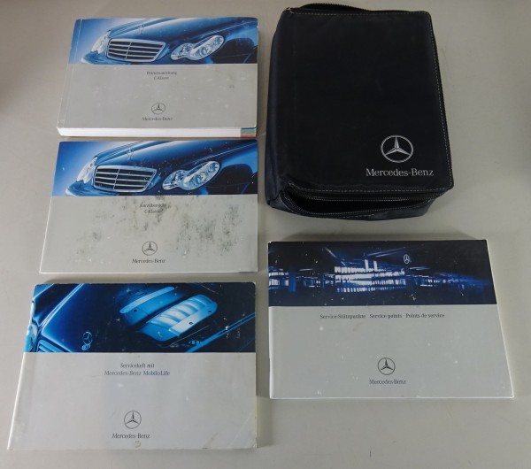 Bordmappe mit Betriebsanleitung Mercedes C-Klasse W 203 C 180 - C 55 AMG 09/2004