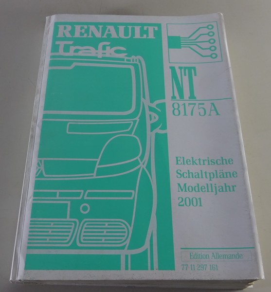 Werkstatthandbuch Elektrik / Elektrische Schaltpläne Renault Trafic 2001