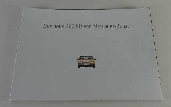 Prospekt / Poster Mercedes-Benz 300 SD S-Klasse W140 Stand 10/1992