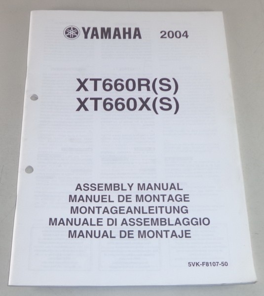 Montageanleitung / Set Up Manual Yamaha XT 660 R(S) / 660 X (S) Stand 2004