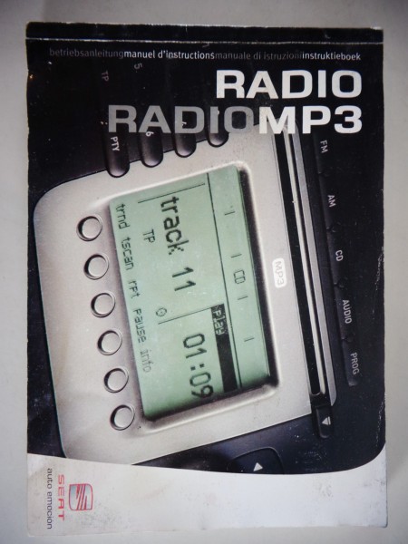 Betriebsanleitung / Handbuch Seat Radio / Radio MP3 Stand 02/2007