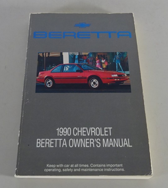 Owner´s Manual / Handbook Chevrolet Beretta Stand 1990