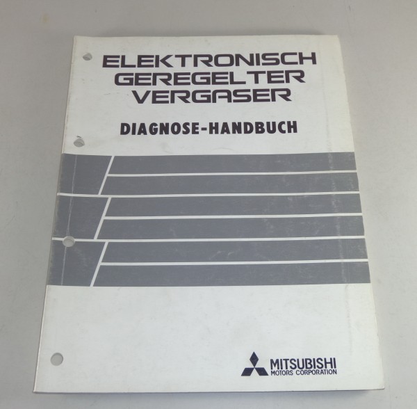 Werkstatthandbuch Mitsubishi elektronisch geregelter Vergaser Diagnose St. 1987