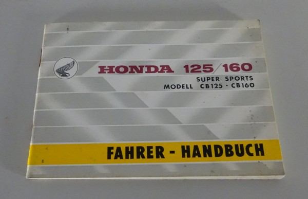 Betriebsanleitung / Handbuch Honda CB 125 / 160 Stand 12/1964