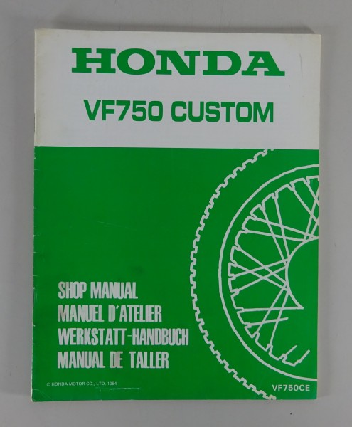 Werkstatthandbuch Ergänzung / Shop Manual Supplement Honda VF 750 Custom 1984