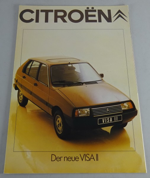 Prospekt / Broschüre Citroën Visa II Stand 02/1981