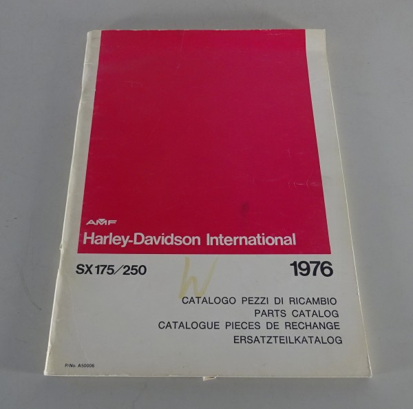 Teilekatalog / Ersatzteilliste Harley Davidson SX 175/200 Modell 1976