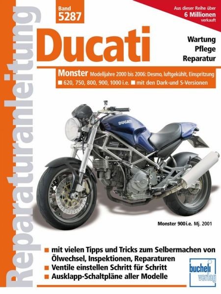 Reparaturanleitung Ducati Monster ab 2000, Einspritzer, luftgekühlt