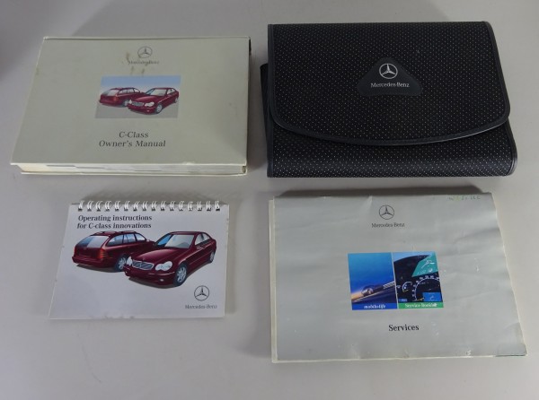 Bordmappe + Betriebsanleitung Mercedes C-Klasse W203 C180 C200 C240 Stand 2001