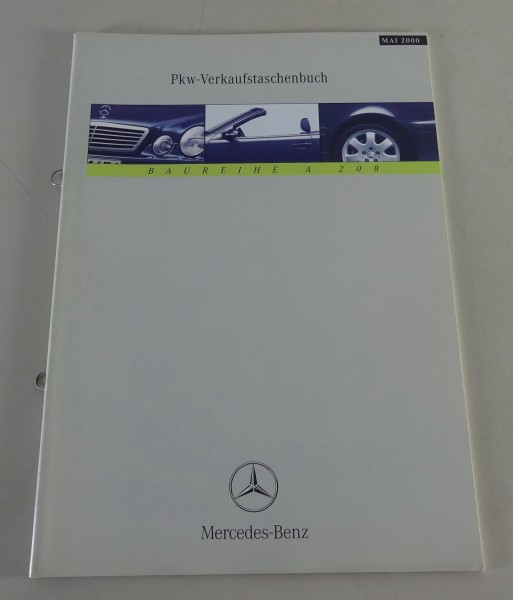 Verkaufstaschenbuch Mercedes-Benz CLK Cabrio A208 Stand 05/2000