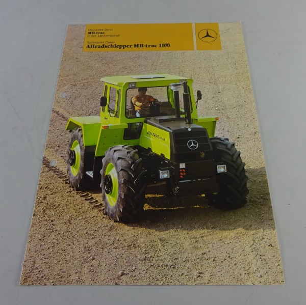 Prospekt / Broschüre Mercedes-Benz Allradschlepper MB-trac 1100 Stand 05/1982
