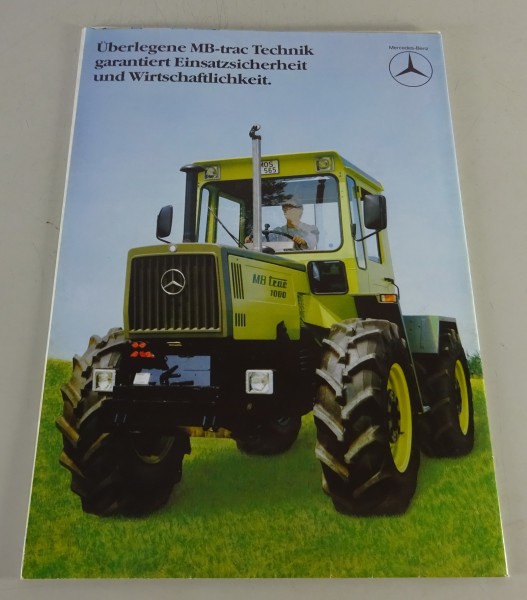 Prospekt / Poster Mercedes-Benz MB-Trac 700 - 1500 Stand 09/1983
