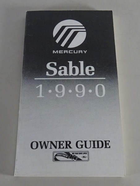 Owner´s Manual / Handbook Mercury Sable Stand 1990