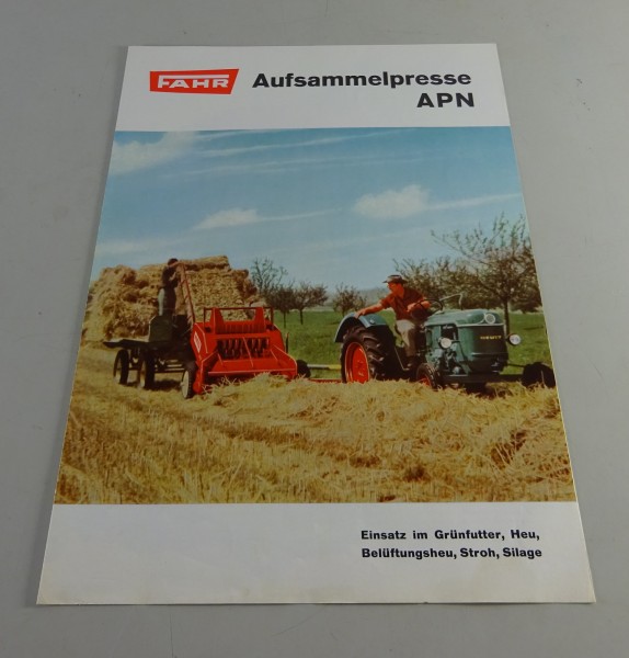 Prospekt / Broschüre Fahr Aufsammelpresse APN Stand 06/1963