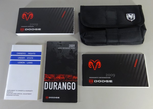 Wallet + Owner´s Manual / Handbook Dodge Durango 2. Gerneration from 2009