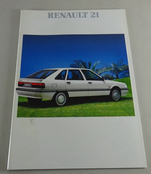 Prospekt Renault R21 TL / GTL / GTS / GTX / TXE / TD / GTD Stand 08/1989