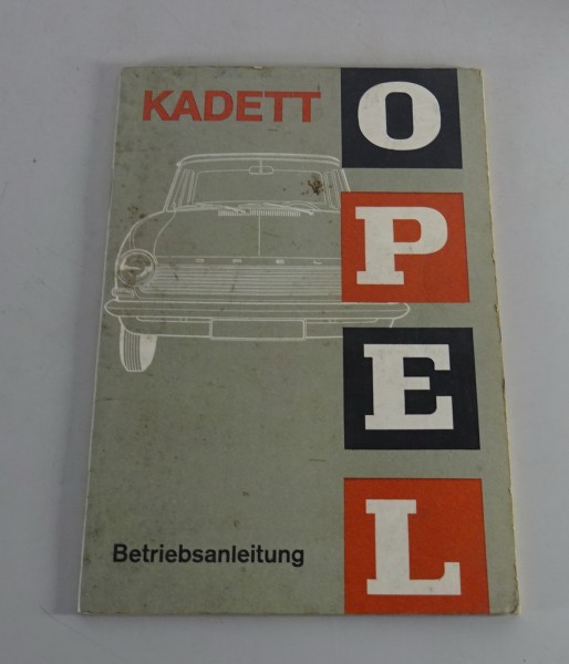 Betriebsanleitung / Handbuch Opel Kadett A / L / Coupé / Caravan 1000 Stand 1963