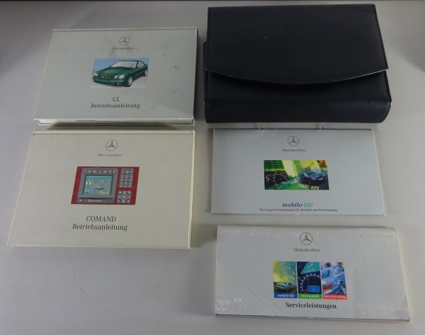 Bordmappe + Betriebsanleitung Mercedes-Benz C140 CL 420 / 500 / 600 von 04/1999