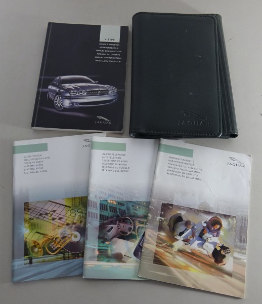 Owner's Manual / Handbook + wallet Jaguar X-Type from 2003