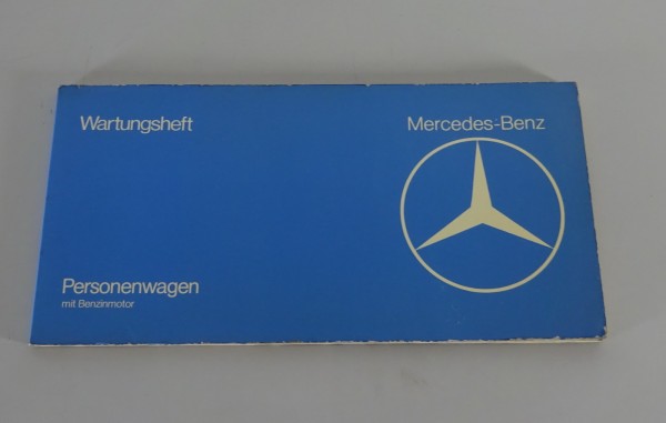 Scheckheft Mercedes W116 / W123 / R107 / C107 blanko ohne Einträge Stand 09/1978