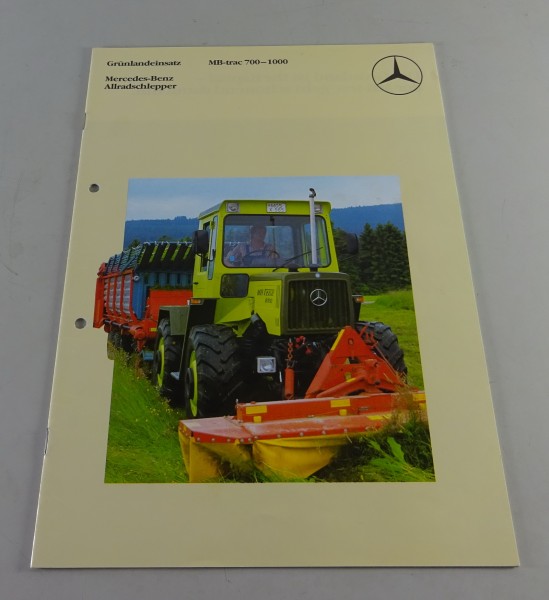 Prospekt / Broschüre Mercedes-Benz Allradschlepper MB-trac 700-1000 von 01/1985