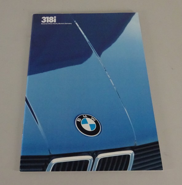 Prospect / Brochure BMW 3er E30 318i US-Model from 01/1983