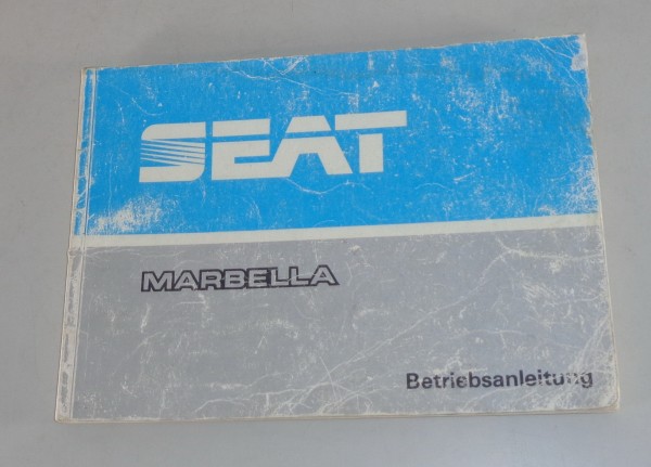 Betriebsanleitung / Handbuch Seat Marbella Stand 12/1986
