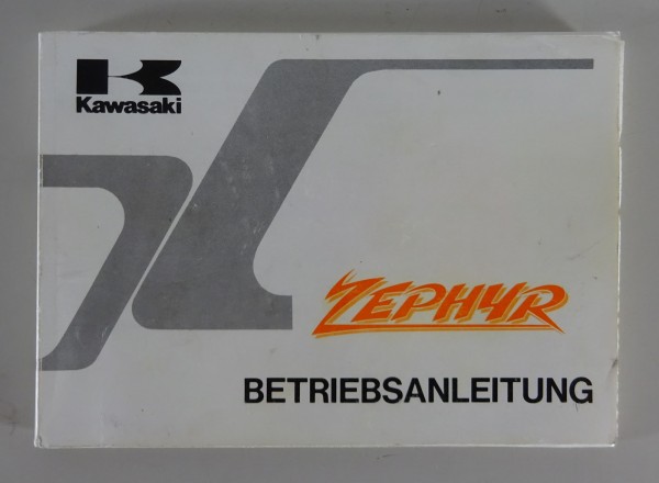 Betriebsanleitung / Manual Kawasaki Zephyr 550 Typ ZR550-B4 Stand 09/1992