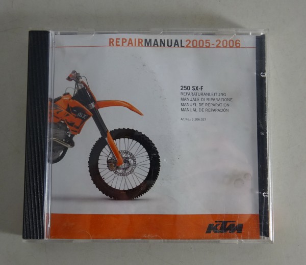 Werkstatthandbuch / Workshop Manual KTM SX-F Bj. 2005-2016 Stand 05/2005