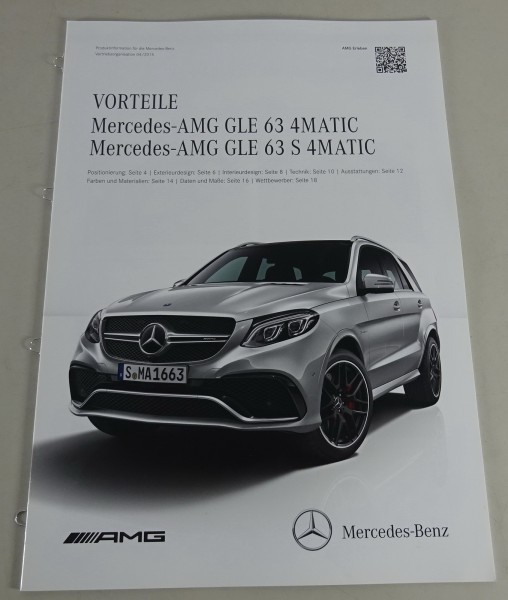 Vorteile Mercedes-Benz GLE 63 AMG 4Matic / GLE 63S AMG 4Matic Stand 04/2015