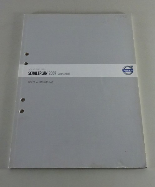 Werkstatthandbuch / Elektrische Schaltpläne Volvo S80 Späterer Typ Mdj. 2007