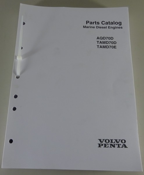 Parts Catalog / Ersatzteilliste Volvo Penta TAMD 70D / TAMD 70E / AQD 70D 6/2015