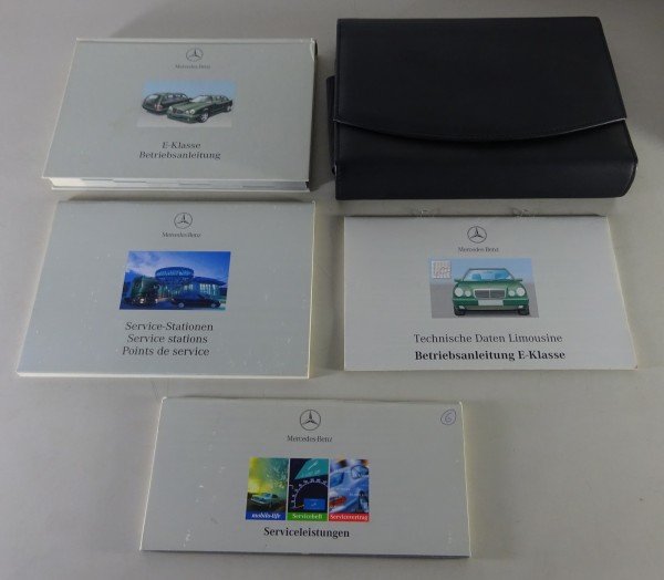 Bordmappe + Betriebsanleitung Mercedes E-Klasse W210 E200 E240 etc. von 8/2000