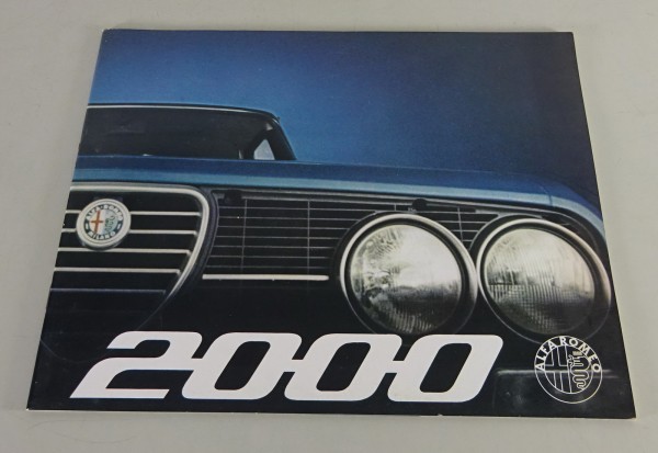 Prospekt / Broschüre Alfa Romeo 2000 Berlina von 1971