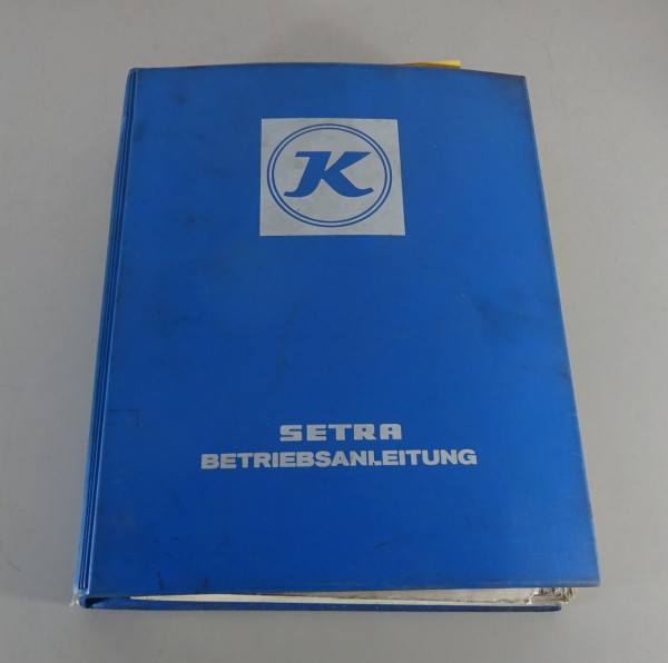 Betriebsanleitung / Handbuch Kässbohrer Setra S 110 120 130 140 150 Stand 7/1972