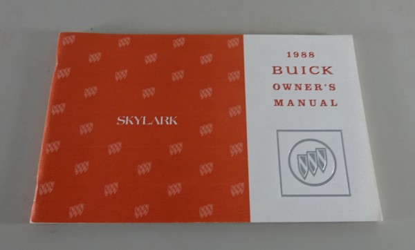 Owner´s Manual / Handbook Buick Skylark Stand 1988