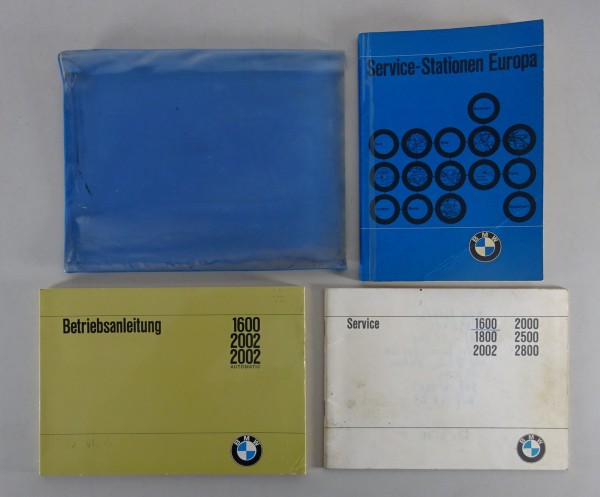 Bordmappe + Betriebsanleitung BMW 1600, 2002, 2002 Automatic Stand 06/1970