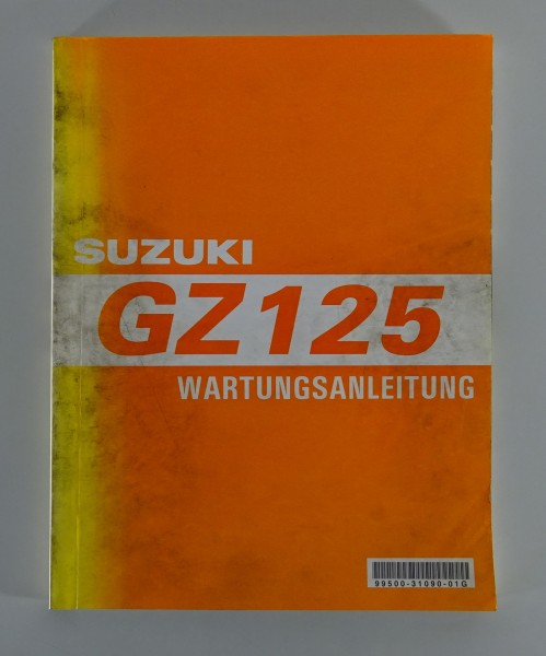 Werkstatthandbuch / Wartungsanleitung Suzuki GZ 125 Marauder von 06/1998